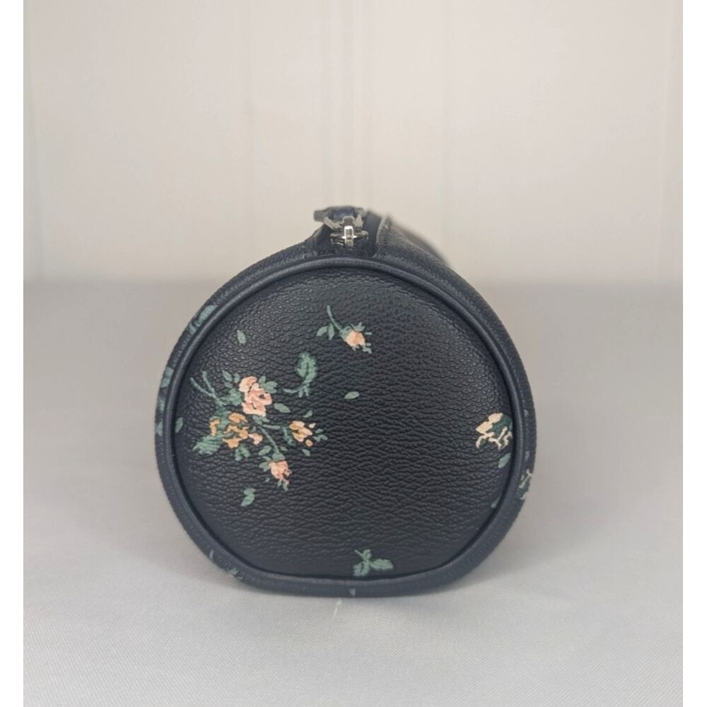 Rare Coach Black Rose Midnight Multi Bouquet Makeup Brush/Pencil Pouch NWT - Picture 3 of 6